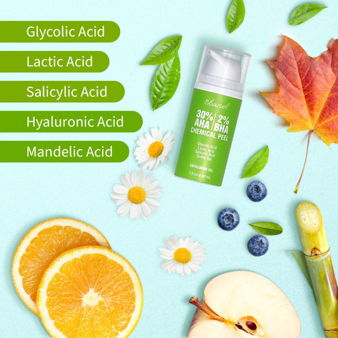 Chemical peeling gel main ingredients