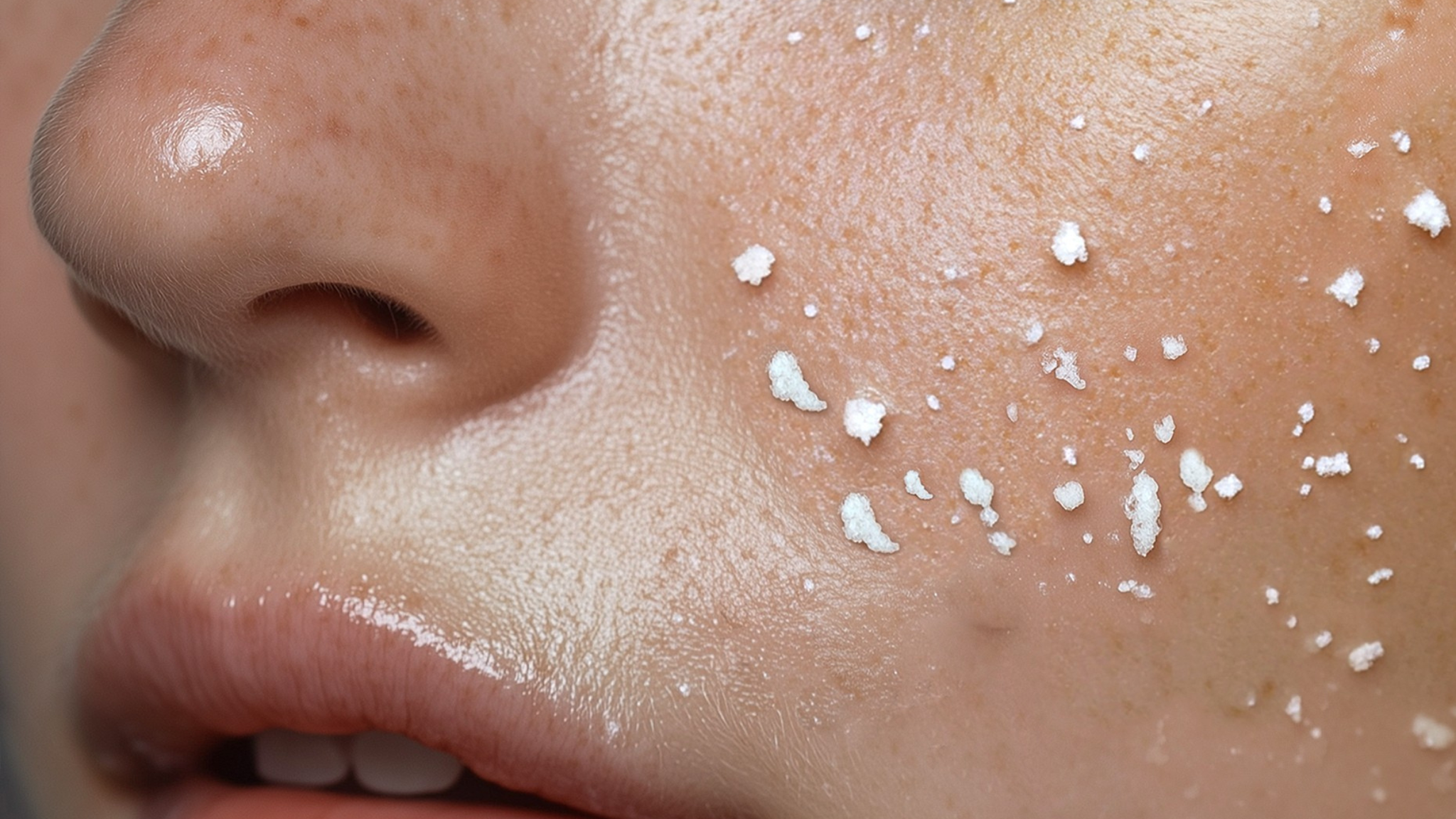 Ebanel Peeling Gel gently exfoliating skin to unclog pores, remove dead skin cells, and maintain hydration during cold weather.