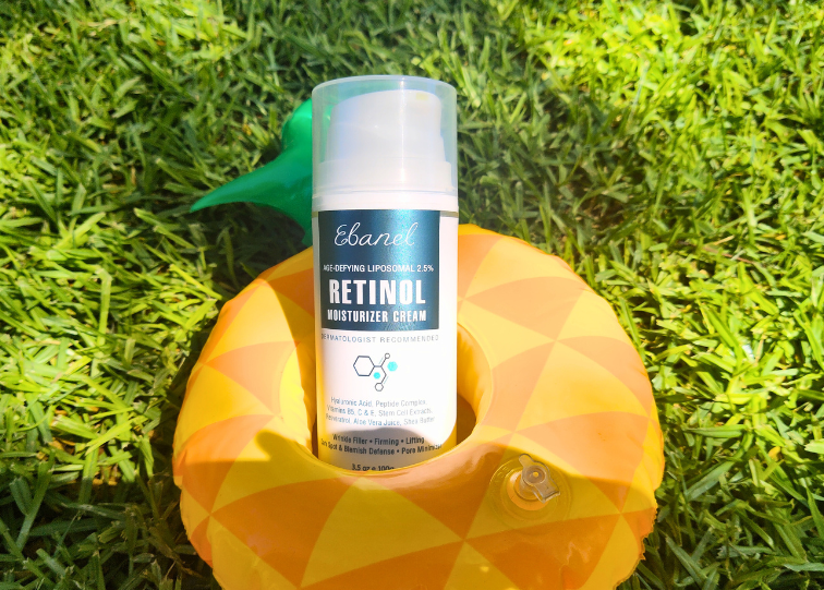 Ebanel Retinol Moisturizer in grass